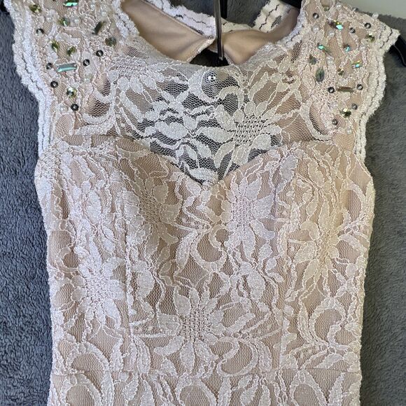 City Triangles Women’s Dress Peach Size 1 Formal Maxi Party Prom Wedding - Picture 7 of 16